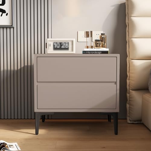 GPDNBIEU, Moderne Beistelltische, Nachttische, kleine for Schlafzimmer, Bettständer, Kommode, for, Aufbewahrungsmöbel(Light Grey,40x40x48cm) von GPDNBIEU