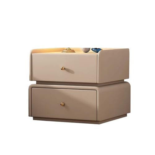 GPDNBIEU, Nachttisch neben dem Tisch, Beistelltische for Schlafzimmer, kleiner Beistelltisch, Aufbewahrungsschrank, Kommode, Organizer for das Heimbüro(Beige,35x40x45cm) von GPDNBIEU