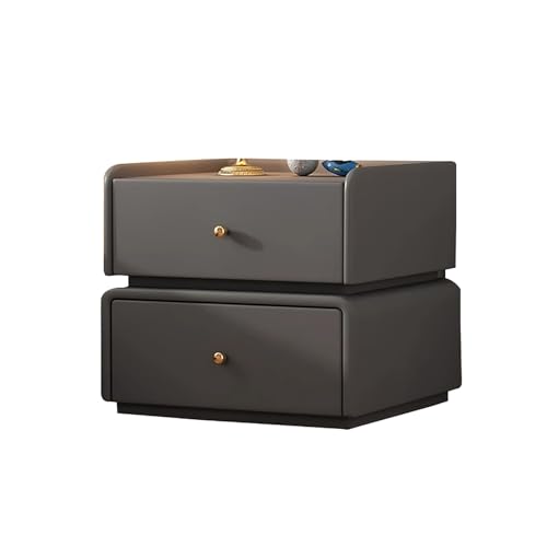 GPDNBIEU, Nachttisch neben dem Tisch, Beistelltische for Schlafzimmer, kleiner Beistelltisch, Aufbewahrungsschrank, Kommode, Organizer for das Heimbüro(Grey,35x40x45cm) von GPDNBIEU