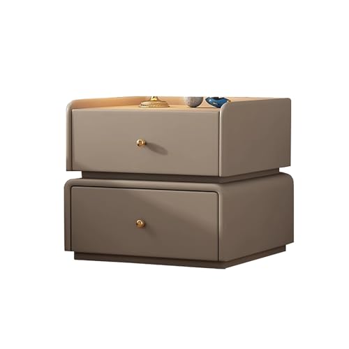 GPDNBIEU, Nachttisch neben dem Tisch, Beistelltische for Schlafzimmer, kleiner Beistelltisch, Aufbewahrungsschrank, Kommode, Organizer for das Heimbüro(Light Coffee,50x40x45cm) von GPDNBIEU