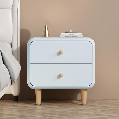 GPDNBIEU, Nachttische, Beistelltisch, Nachttisch, mit Stauraum, Beistelltische, Schlafzimmer, Kommoden 2 Schubladen, Aufbewahrungsschrank(Blue,30x40x48cm) von GPDNBIEU