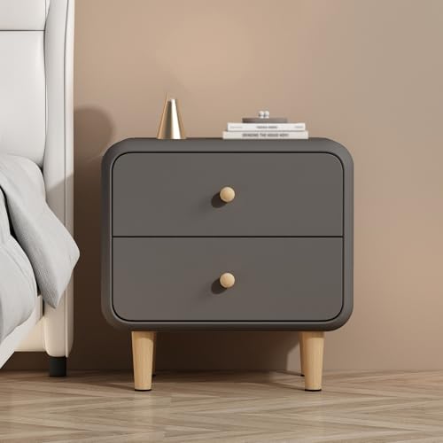 GPDNBIEU, Nachttische, Beistelltisch, Nachttisch, mit Stauraum, Beistelltische, Schlafzimmer, Kommoden 2 Schubladen, Aufbewahrungsschrank(Dark Gray,30x40x48cm) von GPDNBIEU