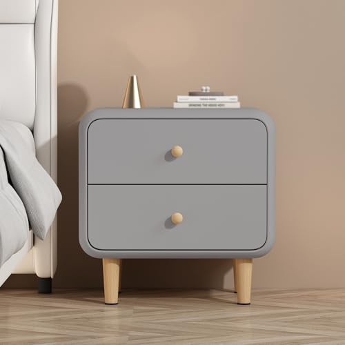 GPDNBIEU, Nachttische, Beistelltisch, Nachttisch, mit Stauraum, Beistelltische, Schlafzimmer, Kommoden 2 Schubladen, Aufbewahrungsschrank(Grey,30x40x48cm) von GPDNBIEU