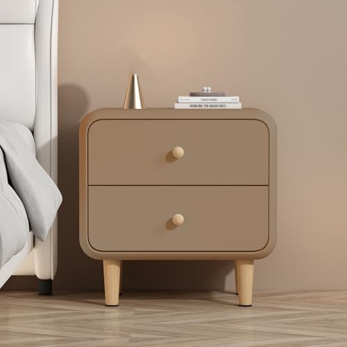 GPDNBIEU, Nachttische, Beistelltisch, Nachttisch, mit Stauraum, Beistelltische, Schlafzimmer, Kommoden 2 Schubladen, Aufbewahrungsschrank(Light Brown,35x40x48cm) von GPDNBIEU