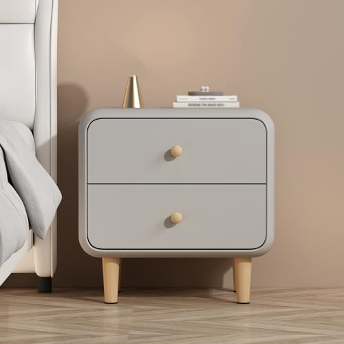 GPDNBIEU, Nachttische, Beistelltisch, Nachttisch, mit Stauraum, Beistelltische, Schlafzimmer, Kommoden 2 Schubladen, Aufbewahrungsschrank(Light Gray,45x40x48cm) von GPDNBIEU