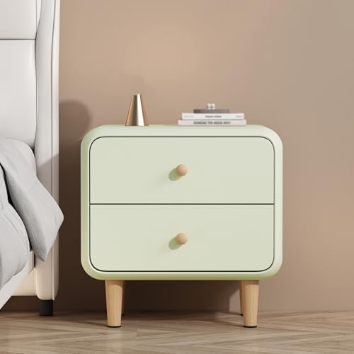 GPDNBIEU, Nachttische, Beistelltisch, Nachttisch, mit Stauraum, Beistelltische, Schlafzimmer, Kommoden 2 Schubladen, Aufbewahrungsschrank(Light Green,35x40x48cm) von GPDNBIEU