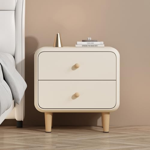 GPDNBIEU, Nachttische, Beistelltisch, Nachttisch, mit Stauraum, Beistelltische, Schlafzimmer, Kommoden 2 Schubladen, Aufbewahrungsschrank(Off white,35x40x48cm) von GPDNBIEU
