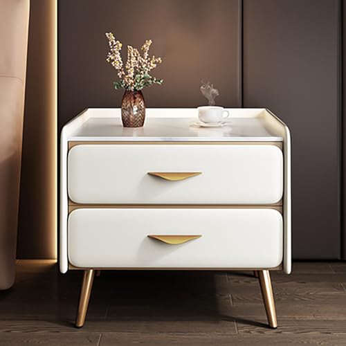 GPDNBIEU, Nachttische, Nachttisch, Kommode for Schlafzimmer, Mini-Kommode, Organizer, Schlafzimmermöbel, Aufbewahrung, for Zuhause(White,45x40x52cm) von GPDNBIEU