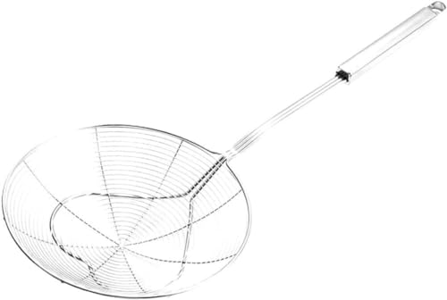 GPDNBIEU, Nudeln Pasta Sieb Drahtgeflecht Sieb Braten Servieren Sieb Draht Schaumlöffel Haushaltssieb Schaufel Lebensmittel Serviersieb Bold Basketsor(46X20CM) von GPDNBIEU