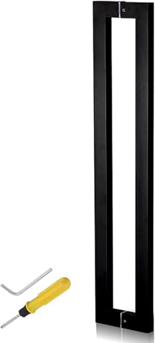 GPDNBIEU, Robustes Schiebetürgriff-Set for Scheunentore, moderner Stangengriff aus Edelstahl, alle Installationsbeschläge im Lieferumfang enthalten(Black,80Cm/32Inch) von GPDNBIEU
