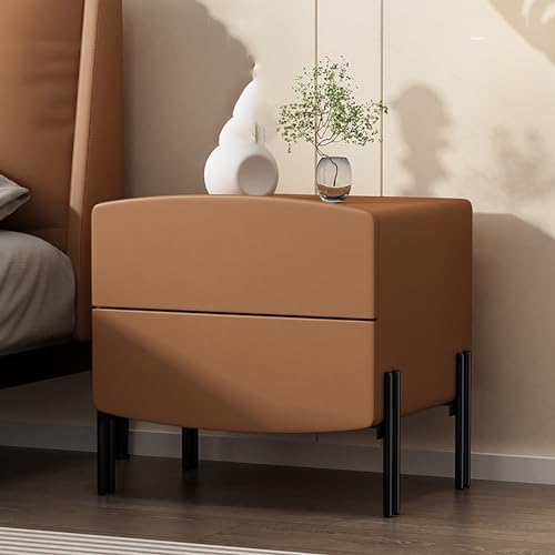 GPDNBIEU, Schlafzimmer-Bettständer mit Schubladen, moderne Beistelltische, Mini-Kommode Stauraum, Kommode for Schlafzimmer, Wohnzimmer, minimalistisch und praktisch(Brown,50x40x47cm) von GPDNBIEU