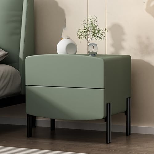 GPDNBIEU, Schlafzimmer-Bettständer mit Schubladen, moderne Beistelltische, Mini-Kommode Stauraum, Kommode for Schlafzimmer, Wohnzimmer, minimalistisch und praktisch(Green,45x40x47cm) von GPDNBIEU
