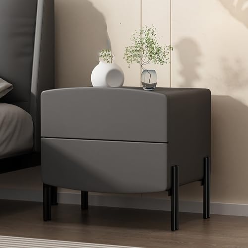GPDNBIEU, Schlafzimmer-Bettständer mit Schubladen, moderne Beistelltische, Mini-Kommode Stauraum, Kommode for Schlafzimmer, Wohnzimmer, minimalistisch und praktisch(Grey,45x40x47cm) von GPDNBIEU