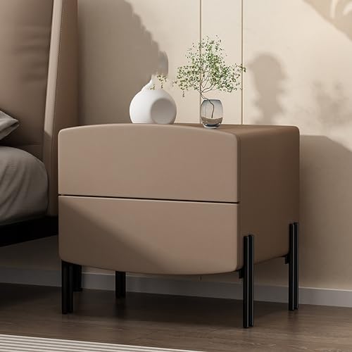 GPDNBIEU, Schlafzimmer-Bettständer mit Schubladen, moderne Beistelltische, Mini-Kommode Stauraum, Kommode for Schlafzimmer, Wohnzimmer, minimalistisch und praktisch(Light Brown,50x40x47cm) von GPDNBIEU