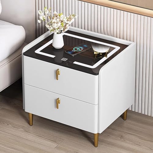GPDNBIEU, Schlafzimmer-Nachttisch, moderne Nachttische, Mini-Kommode, Möbel, Beistelltische for Wohnzimmer, Schlafzimmer, Studentenwohnheim(B,45x40x50cm) von GPDNBIEU