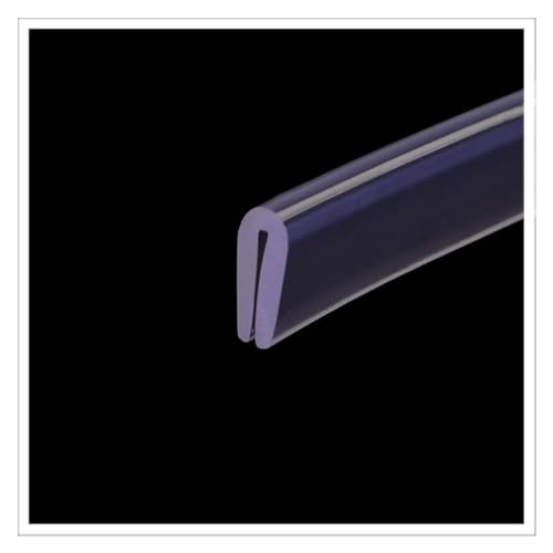 GPDNBIEU, U-Gummi-Dichtungsstreifen, U-Kanal-Kantenverkleidung, Gummi, transparenter Dichtungsstreifen, 6,56 Fuß, wetterfest, Kfz-Türkantendichtung(20mm x 4mm) von GPDNBIEU