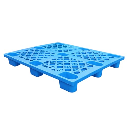 GPDNBIEU, Verkauf Display-Paletten aus Polyethylen, Lagerregal aus Kunststoff for Paletten, Garagen-Versandtablett-Plattform, einfach zu stapeln(Blue 39.4x31.5x5.5in,8pcs) von GPDNBIEU