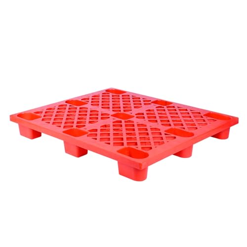 GPDNBIEU, Verkauf Display-Paletten aus Polyethylen, Lagerregal aus Kunststoff for Paletten, Garagen-Versandtablett-Plattform, einfach zu stapeln(Red 39.4x31.5x5.5in,10pcs) von GPDNBIEU