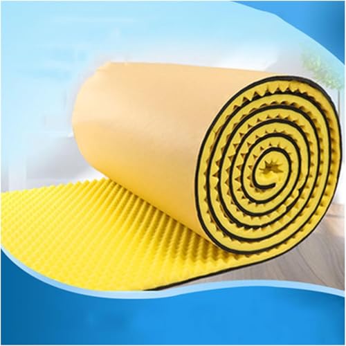 5 cm dicke selbstklebende Wandmatten, feuerfeste Schalldämm-Baumwolle for Zuhause/Studio, einfach zu schneidende Schalldämmmatte 10 m(Giallo) von GPECTIFO