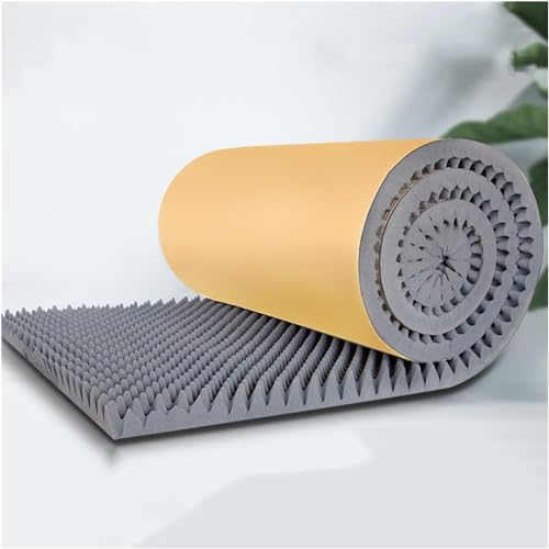 5 m/Rolle Schalldämmender Schallschutzschaum, 7 cm dicke selbstklebende Doppel-Ei-Schalldämpfungsplatten, Akustikdämmmatte for Musikstudio, 30 m(Rosso) von GPECTIFO