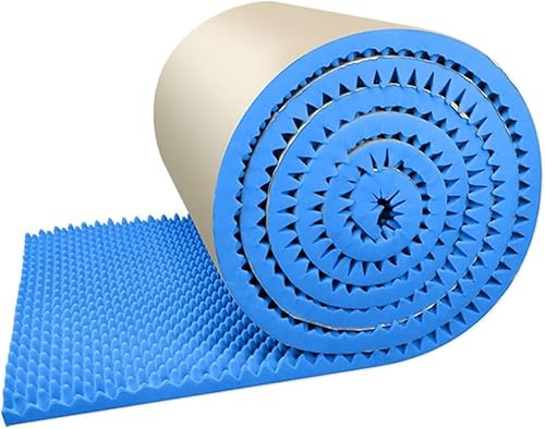 Akustikmatte aus schallabsorbierender Baumwolle for Musikstudio, Auto, Heimkino, Brand- und Lärmschutz-Schallschutzplatten(Blu,1x2m) von GPECTIFO