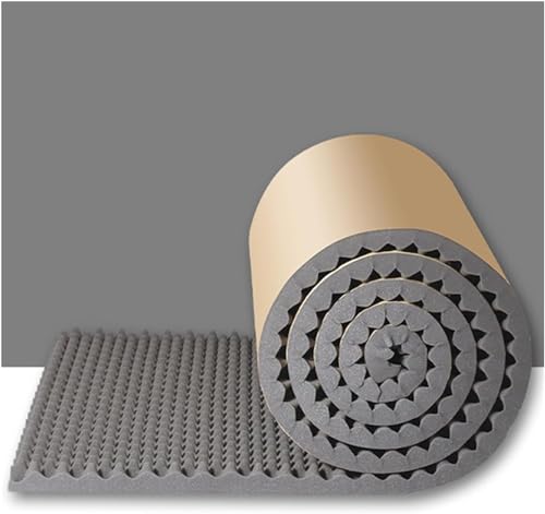 Akustikschaum, selbstklebender Akustikschaum, Eierbaumwolle zur Schalldämmung und Dämpfung von Pads for Heimmusikstudios, 1 x 10 m(Rosso) von GPECTIFO