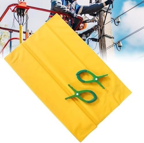 Elektrische Sicherheitsmatte aus Harz, geeignet for elektrische Arbeiten im Freien und Umspannwerke((0.4KV) 400x500mm/15.7x19.7in) von GPECTIFO