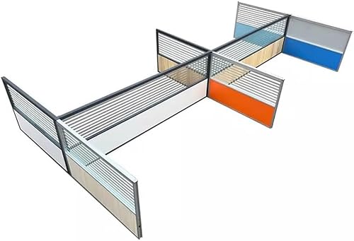 GPECTIFO 1 Stück Schreibtisch-Sichtschutzwand, Schreibtischplatte, Desktop-Bildschirm, Glaszaun aus Aluminiumlegierung(120X35CM) von GPECTIFO