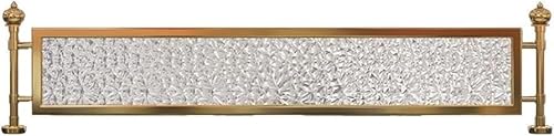 GPECTIFO 1 stücke Esszimmer Partition Esszimmer Eisen Bildschirm Partition, Wind Panel Tisch Privatsphäre Partition(Gold,100x30 cm) von GPECTIFO