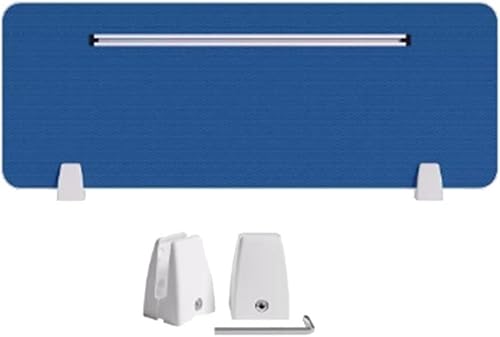GPECTIFO 1 vertikales Sichtschutzpanel mit Kartenschlitz auf dem Tisch, das Lärm und visuelle Störungen reduzieren kann(Blue-b,30x100 cm) von GPECTIFO