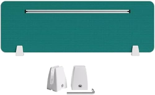 GPECTIFO 1 vertikales Sichtschutzpanel mit Kartenschlitz auf dem Tisch, das Lärm und visuelle Störungen reduzieren kann(Green-b,30x80 cm) von GPECTIFO