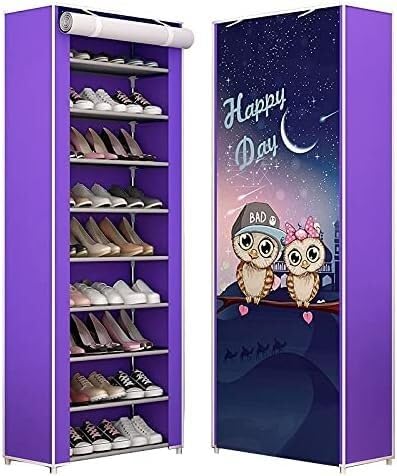 GPECTIFO DIY-Schuhregal, Schuhaufbewahrungsschrank, Heim-Organizer, platzsparende Möbel, Stoff-Schuhschrank (Color : 10floors owl) von GPECTIFO