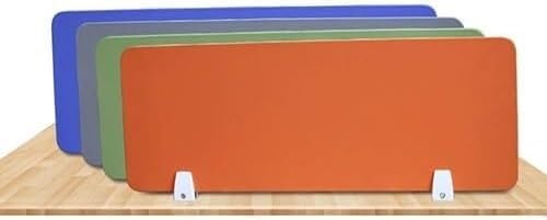 GPECTIFO Desktop-Sichtschutzteiler, Desktop-Isolationsbrett, reduziert Lärm und Plagiate(Orange,80X30X1.6cm) von GPECTIFO