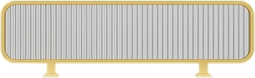 GPECTIFO Edelstahl-Arbeitsplattenteiler for Essbereiche, halbsichtbarer Sichtschutz for Restaurants, Bars, Hotels und Büros(Gold,13.78x19.69in/35x50CM) von GPECTIFO
