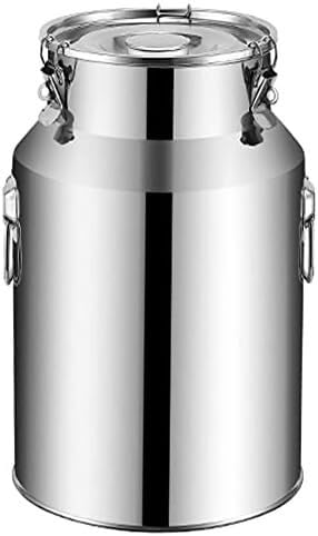 GPECTIFO Edelstahl-Milcheimer-Fermenter 201 Edelstahl-Fermentereimer Milchtransportfass Bottich Öllagerfass mit großer Kapazität Getreidelagerbehälter(9L) von GPECTIFO