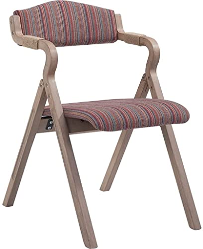 GPECTIFO Esszimmerstuhl faltbar Retro-Bugholz-Studien-Lounge-Stuhl eleganter Stoff-Café-Restaurant-Klappstuhl berühmter bequemer Rückenstuhl, belastbar 90 kg von GPECTIFO