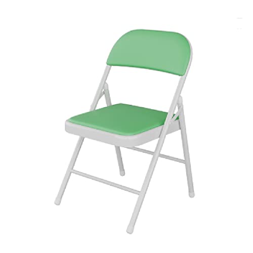 GPECTIFO Gepolsterter Klappstuhl, tragbar, mit bequemer Rückenlehne, Event-Stuhl for Zuhause, Hotel, Garten, im Freien, gepolsterter Essplatz(Green) von GPECTIFO