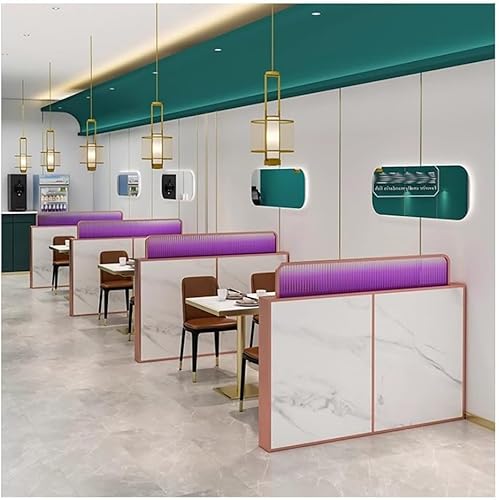 GPECTIFO Glastrennwände for Essbereiche und Arbeitsplatten Sichtschutzwände for Schreibtische und Restaurants Kurze Trennwand(Rose Gold,120x30cm) von GPECTIFO