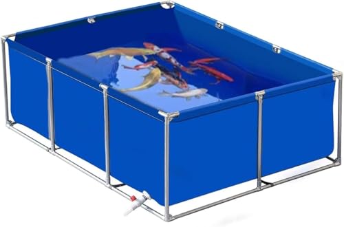 GPECTIFO Großer Fischteich aus Segeltuch for den Außenbereich mit Ablassventil von GPECTIFO