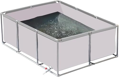 GPECTIFO Großer Outdoor-Fischteich-Canvas-Wassertank mit Ablassventil von GPECTIFO