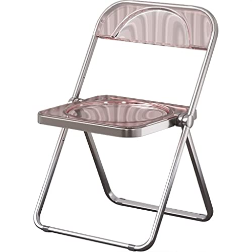 GPECTIFO Klappstühle aus Kunststoff Fashion Home Folding Makeup Chair, hochwertiger Acrylstuhl, ergonomische und Bequeme Rückenlehne, belastbar bis 250 kg von GPECTIFO