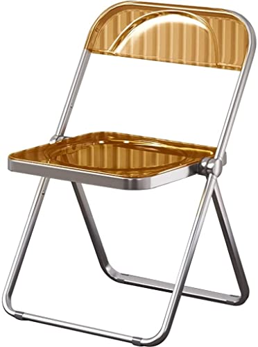 GPECTIFO Klappstühle aus Kunststoff Fashion Home Folding Makeup Chair, hochwertiger Acrylstuhl, ergonomische und Bequeme Rückenlehne, belastbar bis 250 kg von GPECTIFO