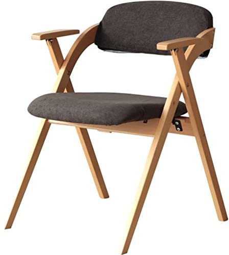 GPECTIFO Klappstühle mit gepolsterten Sitzen Home Klappstuhl aus Massivholz, bequemer Rücksitz for Bürocafé, belastbar bis 200 kg von GPECTIFO