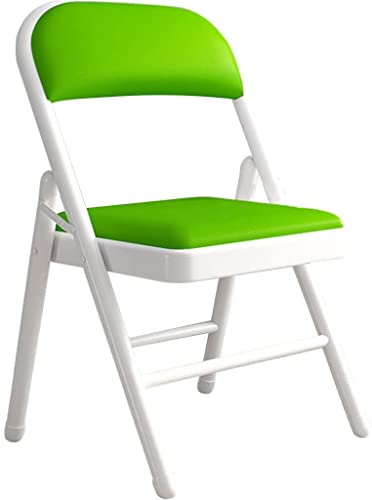 GPECTIFO Klappstuhl schwarz Klappbarer Esstisch mit Rückenlehne for den Haushalt, Bürokonferenz-Schulungsstuhl, Leichter PU-Computerstuhl, belastbar bis 200 kg von GPECTIFO