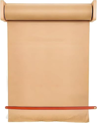 GPECTIFO Kraftpapierrollenhalter aus Holz, Studio-Papierrollenspenderhalter mit 50 Metern Kraftpapier(70cm/27.5in Wide) von GPECTIFO