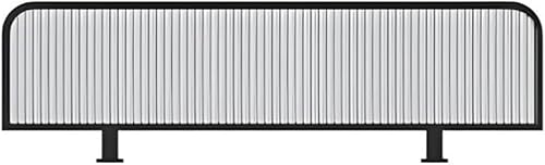 GPECTIFO Lichtdurchlässiger Sichtschutz for den Schreibtisch, 30 cm hoch, als Raumteiler for Essbereiche und Arbeitsbereiche(Blackb,150x30cm) von GPECTIFO