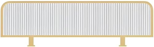 GPECTIFO Lichtdurchlässiger Sichtschutz for den Schreibtisch, 30 cm hoch, als Raumteiler for Essbereiche und Arbeitsbereiche(Goldb,120x30cm) von GPECTIFO
