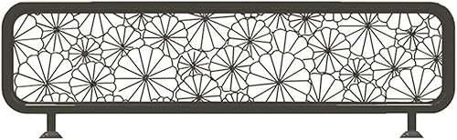 GPECTIFO Metall-Sichtschutz for den Schreibtisch, Trennwand for Essbereiche, Tischplattentrenner for den Arbeitsbereich im Restaurant und im Büro(Black,60x150cm/23.62x59.05in) von GPECTIFO
