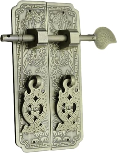 GPECTIFO Retro Türklopfer aus reinem Kupfer im chinesischen Stil, Türgriff for Zuhause, Schranktür, Ringklopfer, Dekor, einzigartig(Bronze,3 * 16cm) von GPECTIFO