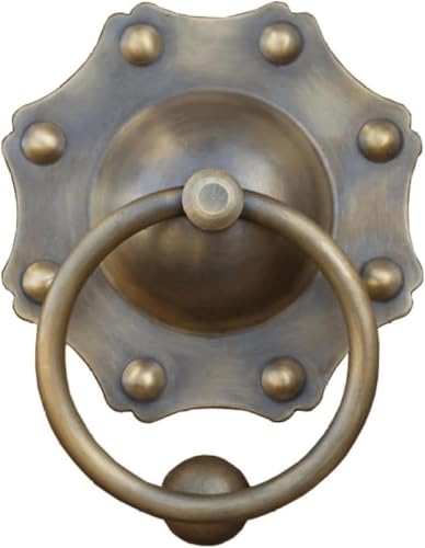 GPECTIFO Schrauben Antiker Kupfer Türklopfer Klassischer Türklopfer for Garten Holzhaus Türring Klopfer Einzigartig(A,Ring 6cm) von GPECTIFO